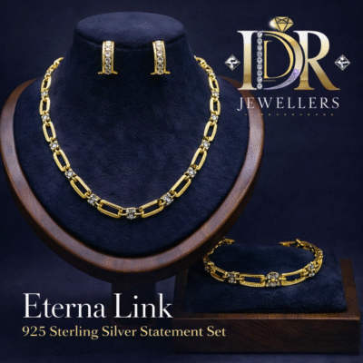 Eterna Link – 925 Sterling Silver Statement Set Weight: 33.40 grams
