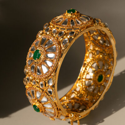 Emerald Royale Sterling Bangle